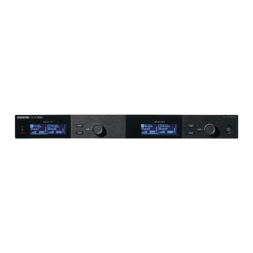 Shure SLXD 4 Channel Receiver/4 Bodypack Transmitters